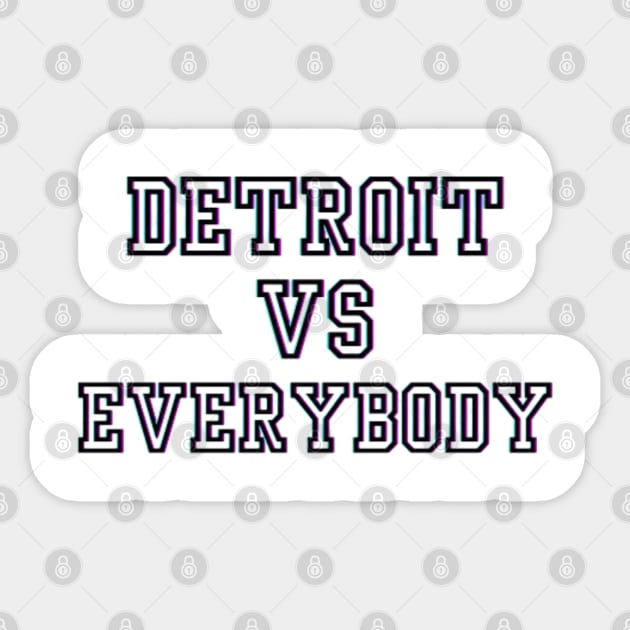 Detroit lions vs everybody Sticker by Alexander S.